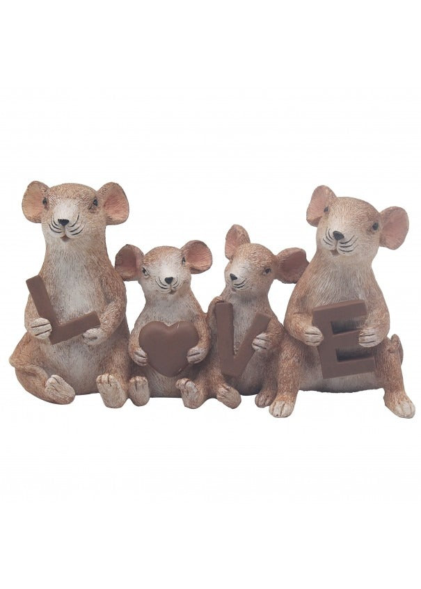 The beautiful Mice "Love" Family statue