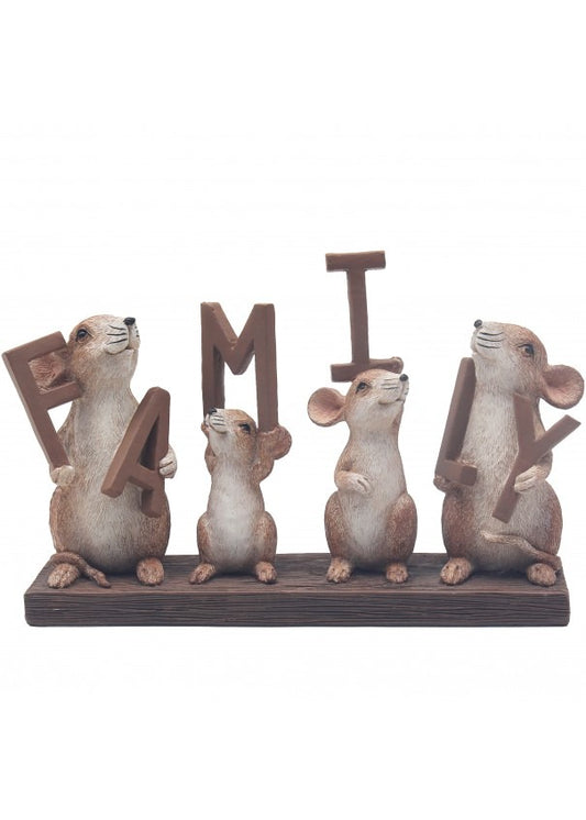 The beautiful Mice Family On Plinth