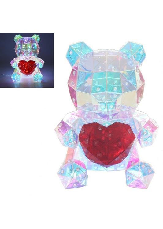 Sparkle USB LED Teddy Bear With Heart